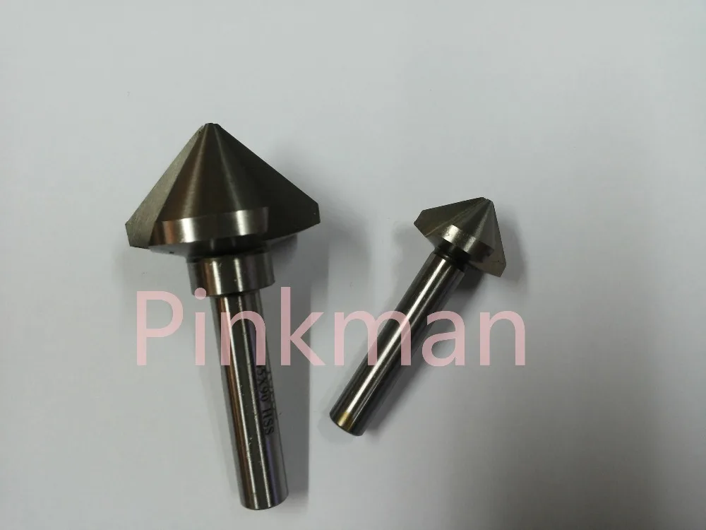 

1pc 26mm 90 Degree 3 Flute HSS Chamfer Chamfering End Mill Cutter