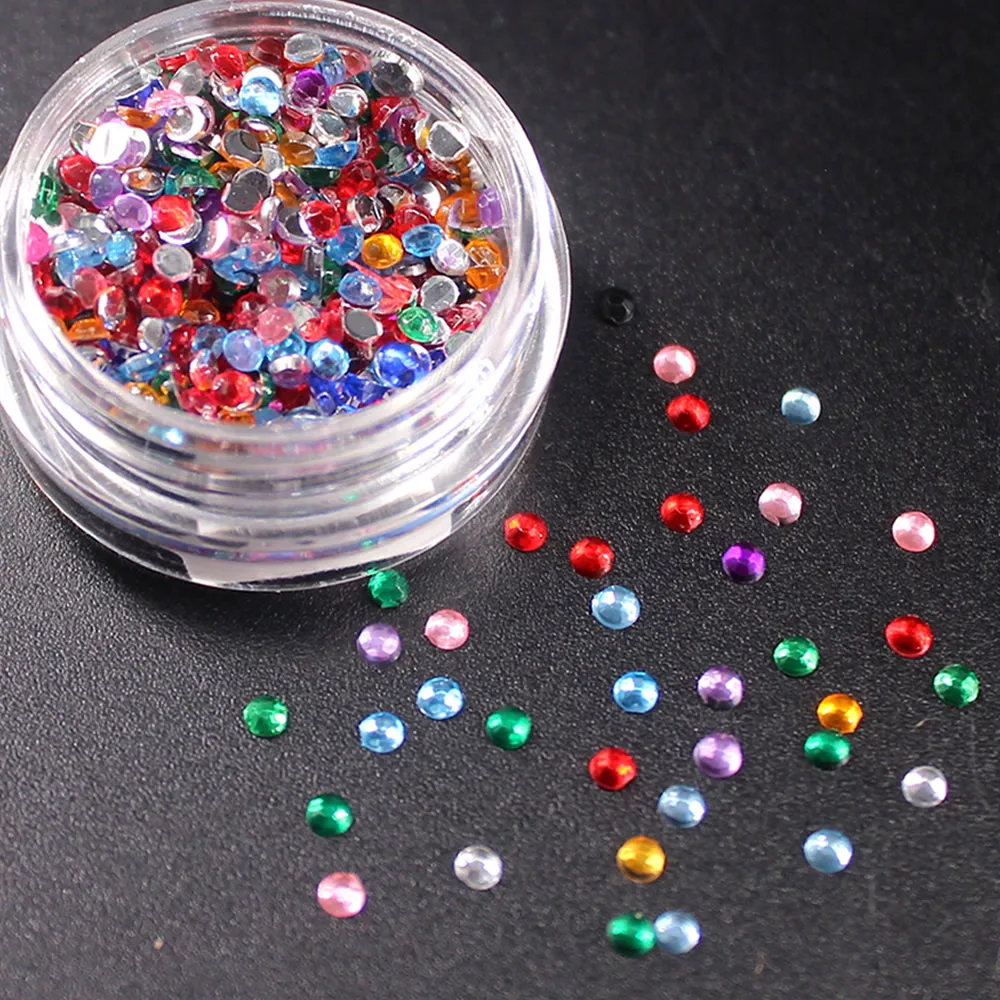 Красочные Блестки для ногтей 3d набор пудры дизайн своими руками Украшение модные