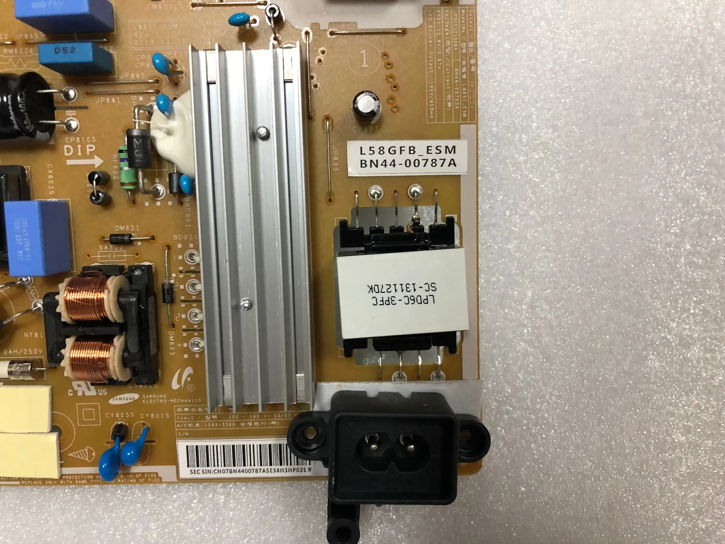 Запасной источник питания BN44 00787A l58gfb _ ESM для UN58H5202AF UE58H5200AK