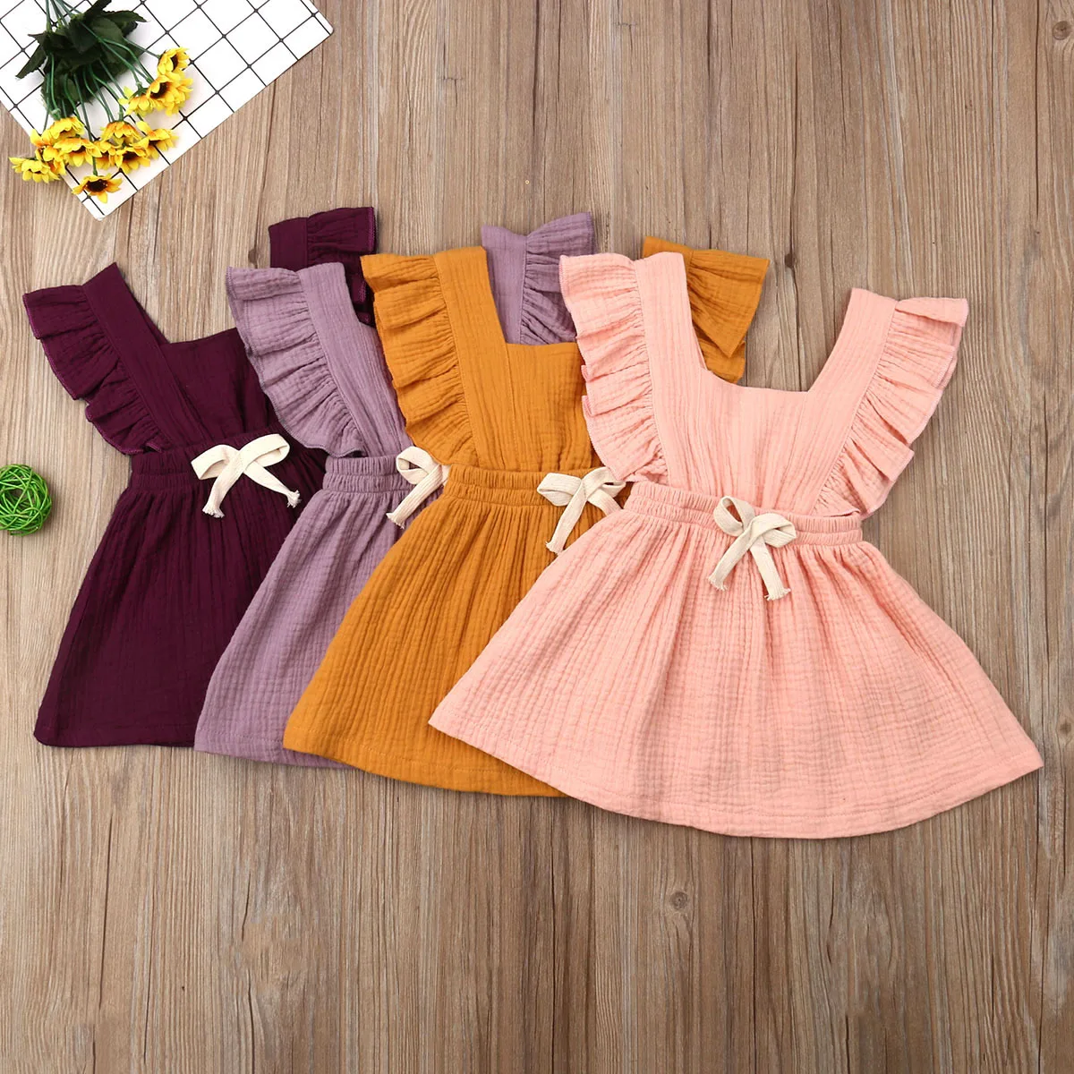 Летняя одежда для маленьких девочек праздничное платье принцессы новорожденных