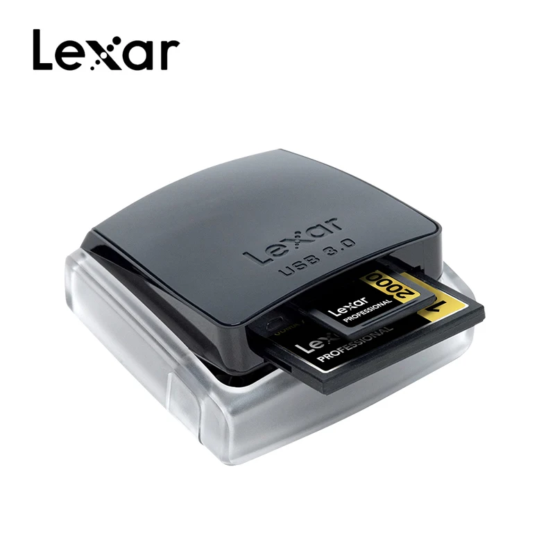 Продвижение Lexar Professional 2 в 1 Высокоскоростной USB 3,0 двухслотовый считыватель для Sd карты/Compact Flash CF считыватель карт памяти