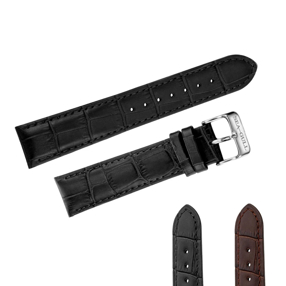 black band Оригинальные мужские часы с Чайкой m182sk автоматические механические мужские часы с автоматическим заводом запас хода маховик - Цвет: black band