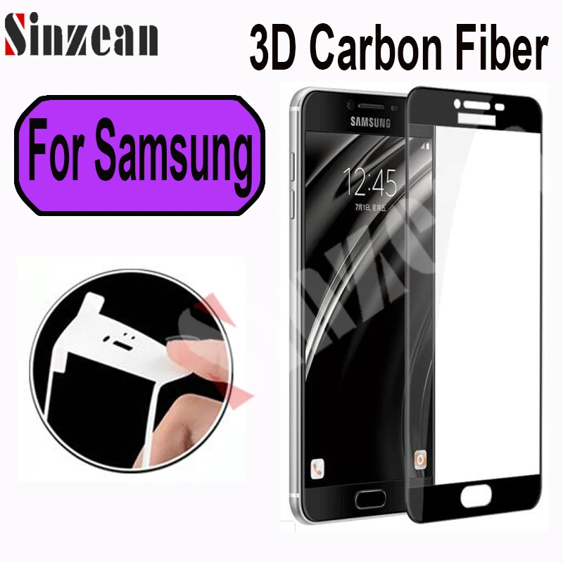 100 шт. для Samsung J7 Pro/J3/J5 Prime/A3/A5/A7 2017/S7/J2 Prime 3D полное покрытие мягкое углеродное