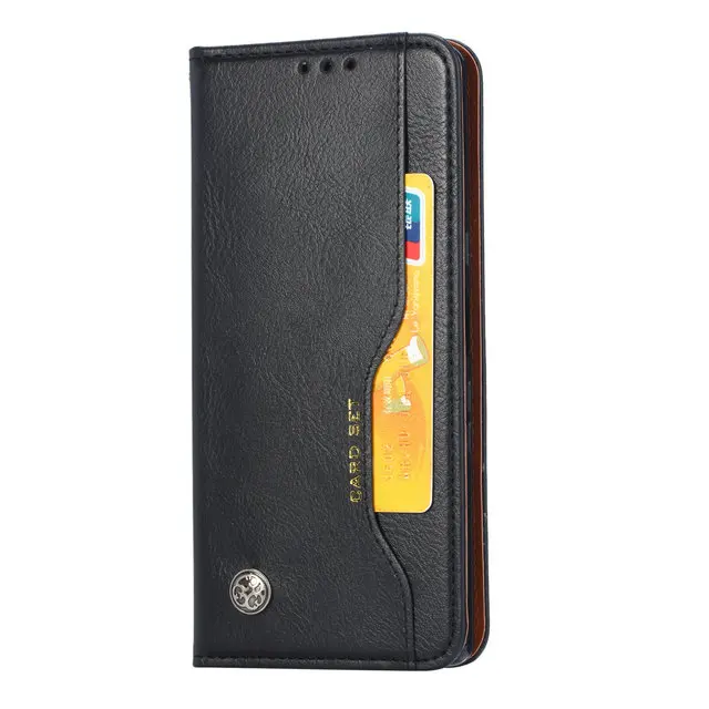 Black case Флип кожаный чехол для sony 10, чехол для sony Xperia 10, чехол для телефона 360, защитный слот для карт, кошелек для sony 10, чехол Xperia10, противоударный - Цвет: Black case