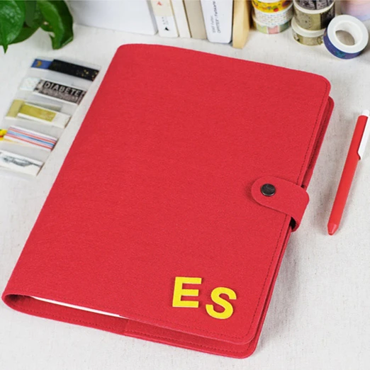 2017 винтажный персональный органайзер Классический войлок чехол для офиса