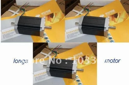 3 шт. шаговый двигатель Nema 34 с двумя валами 1600 А унции в CNC PALSMA длинный двигатель|nema
