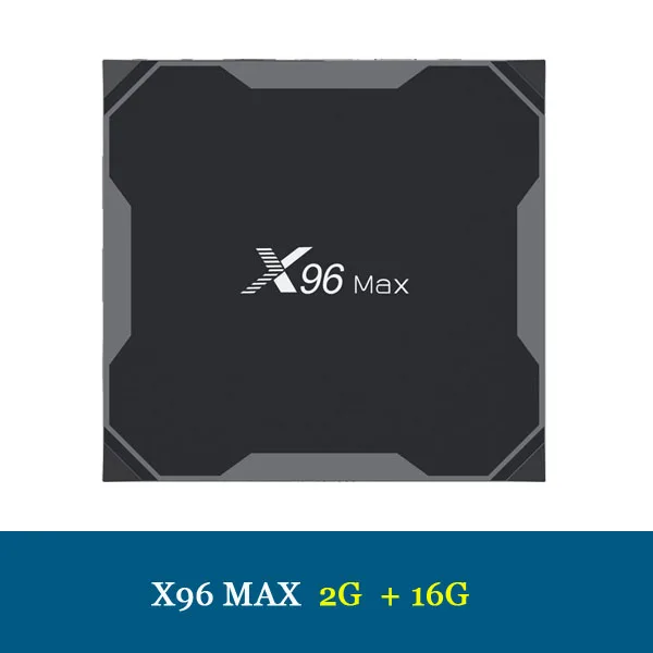 ТВ-приставка X96 MAX Android 8,1 4 Гб 64 Гб четырехъядерный процессор Amlogic S905X2 Smart tv 2,4G& 5GHz Dual Wifi Bluetooth 1000M 4K телеприставка X96max - Цвет: 2G 16G