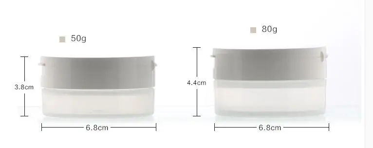 1 шт. пустая банка для пудры с ситечком и пуховкой косметическая пластиковая