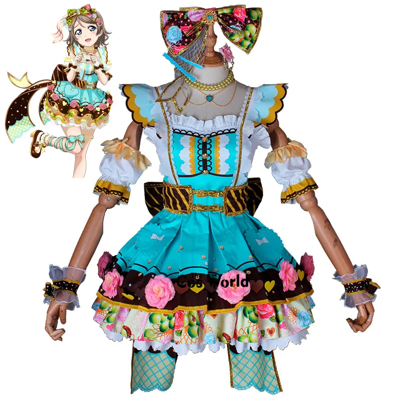 Love Live Sunshine Aqours 9 Characters Chocolate Valentine's Day Takami Chika Kurosawa Dia Anime Cosplay Costumes |