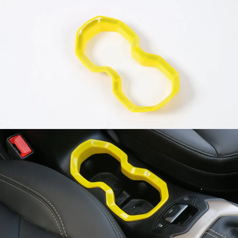 Интерьер Стайлинг формовочная Наклейка ABS держатель для чашки бутылки рамка