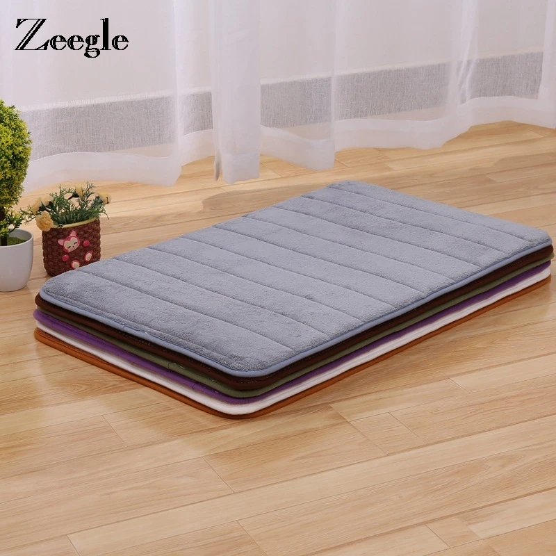 

Zeegle Thickening Memory Foam Soft Rug Kitchen Mat Water Absorbing Carpet Bathroom Anti Slip Rugs Mats Solid Entrance Doormats