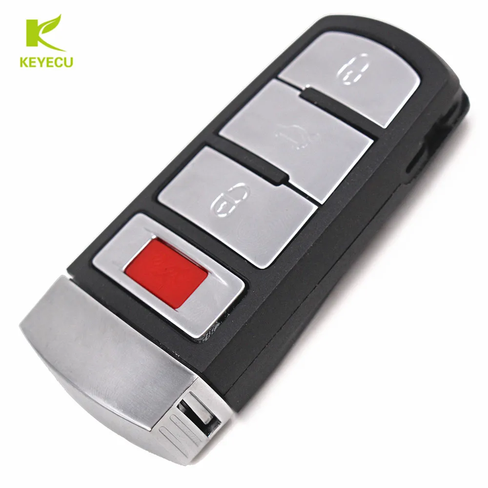 KEYECU Новый Сменный корпус умный дистанционный чехол для ключей Fob для VW VOLKSWAGEN CC Passat Magotan 3 + 1 кнопка от AliExpress WW