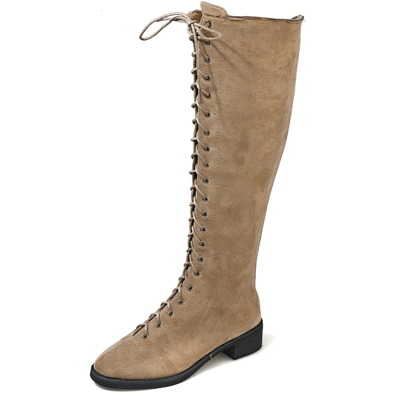2020 Новая модная женская обувь на шнуровке Зимние женские ботинки Новые 3 5 см