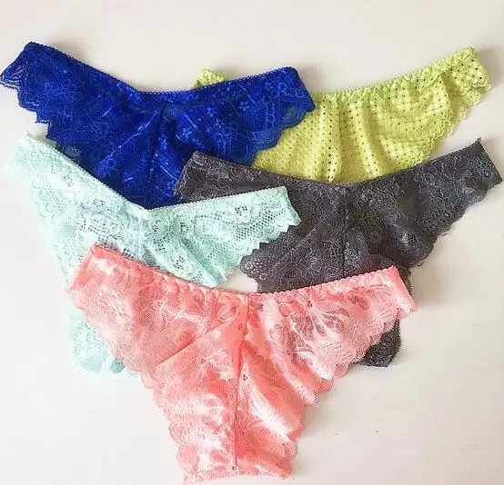 Mixed color 6 шт./лот сексуальное кружевное женское нижнее белье девушка танга женские трусики дышащее женское белье стринги бразильские трусы танга H217 - Цвет: Mixed color