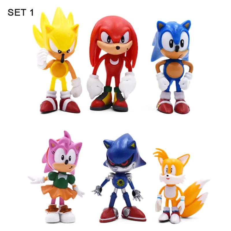 6 компл. звуковая фигурка милый аниме бум редкий доктор эггмен тень ПВХ