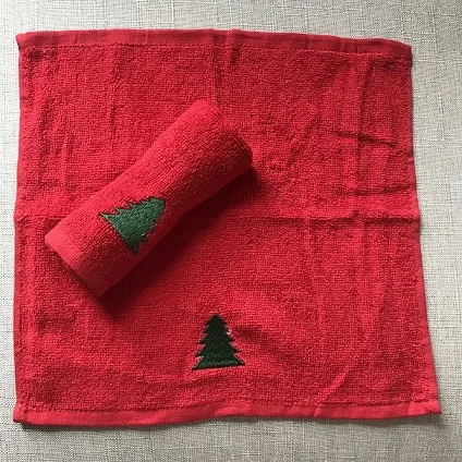Christmas Tree LFH хлопок Рождество праздник блюдо полотенца декоративные кухонные полотенца идеальный дом и кухня подарок елка вышитые - Цвет: Christmas Tree