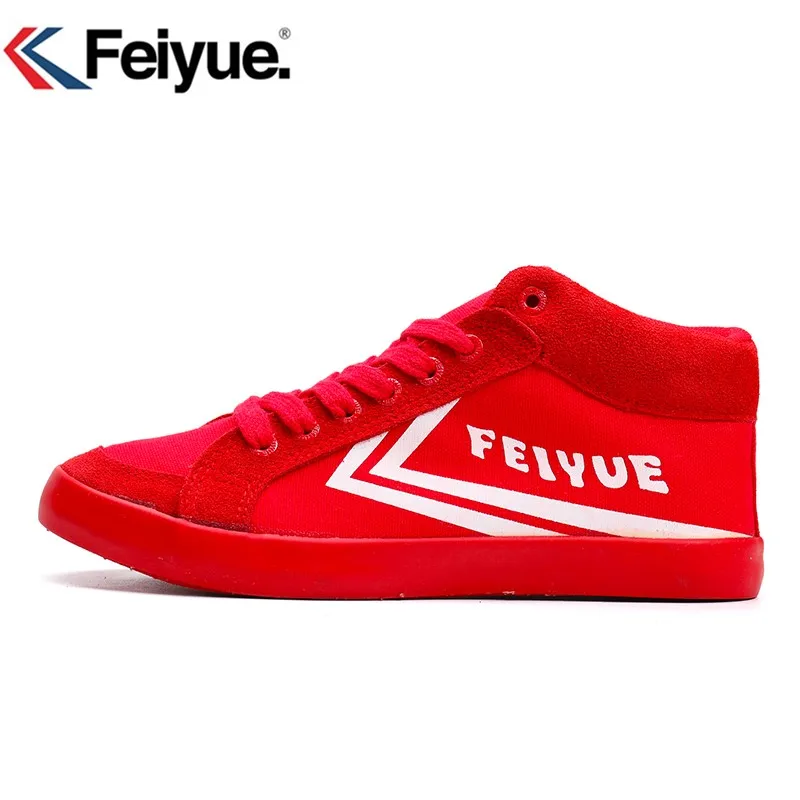 Обувь Feiyue с высоким берцем Классическая обувь Keyconcept Красные кроссовки мягкие и