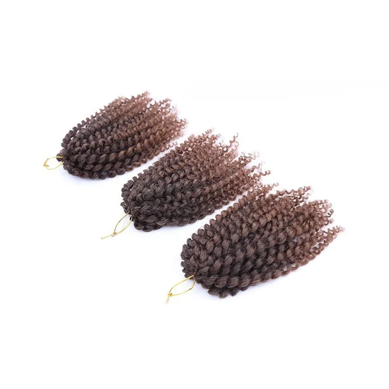 3 Bundles 90g 8 Virgin Brazilian Kinky Curly Hair Weave Human Extension | Красота и здоровье