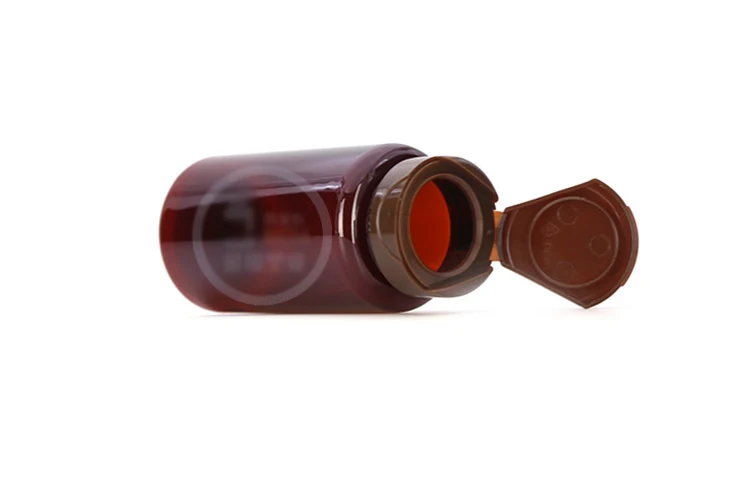 100 шт янтарный цвет ПЭТ бутылки медицины капсулы/таблетки/порошок/витамин