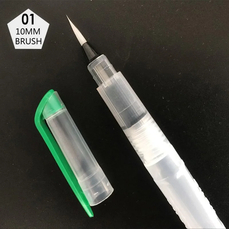 FINE TIP 01 1/3/6 шт. многоразового Краски щетка воды Цвет Кисть мягкая вода Цвет щетка чернильная ручка для Краски ing Calligraph рисунок товары для рукоделия - Цвет: FINE TIP 01