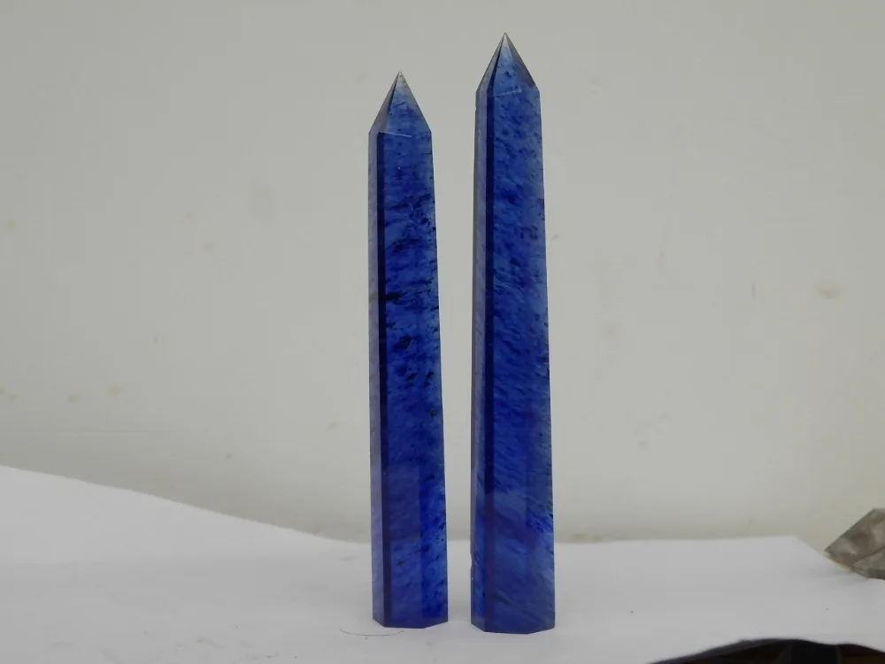 2 синий плавления кварца кристалл палочка ТОЧКА исцеления|healing point|healing crystal wandshealing