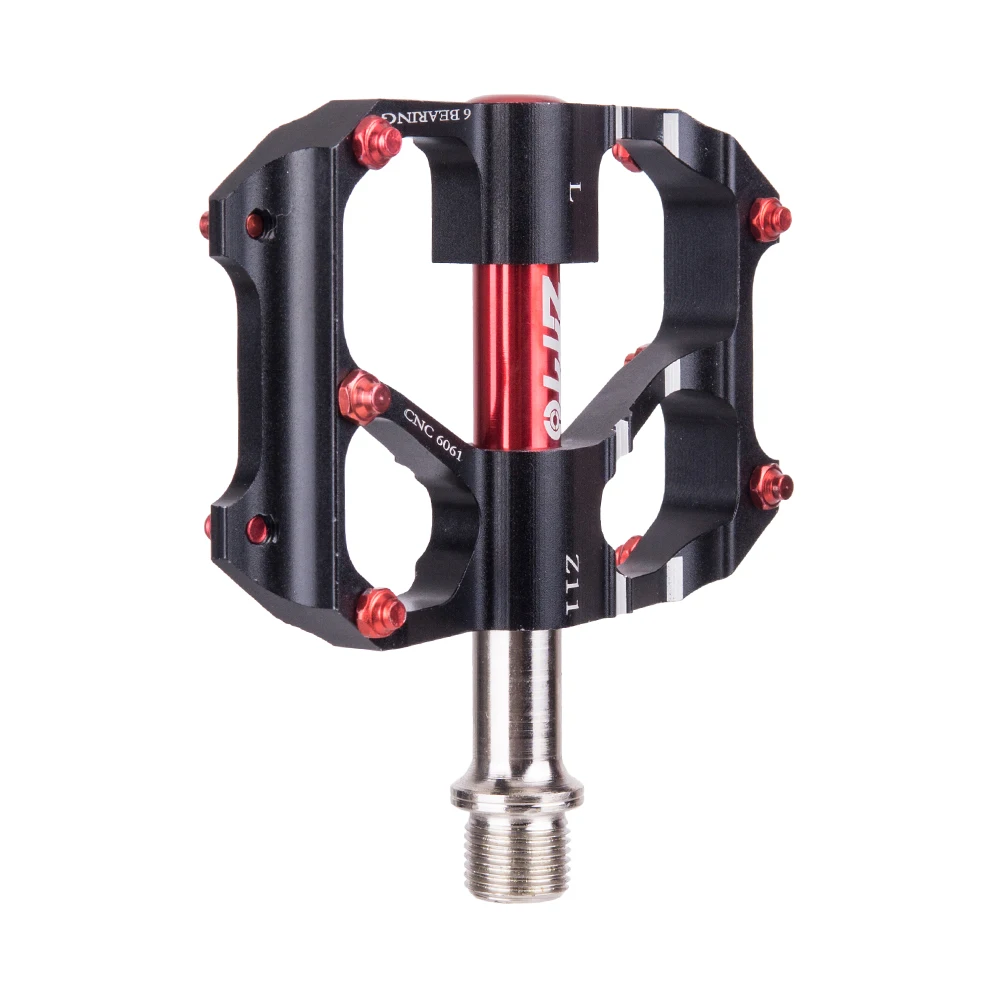 Ztto MTB Сверхлегкая педаль велосипеда Горный Дорожный велосипед cnc части алюминиеывый Сплав Полые 6 подшипники анти-скольжения педали велосипедные