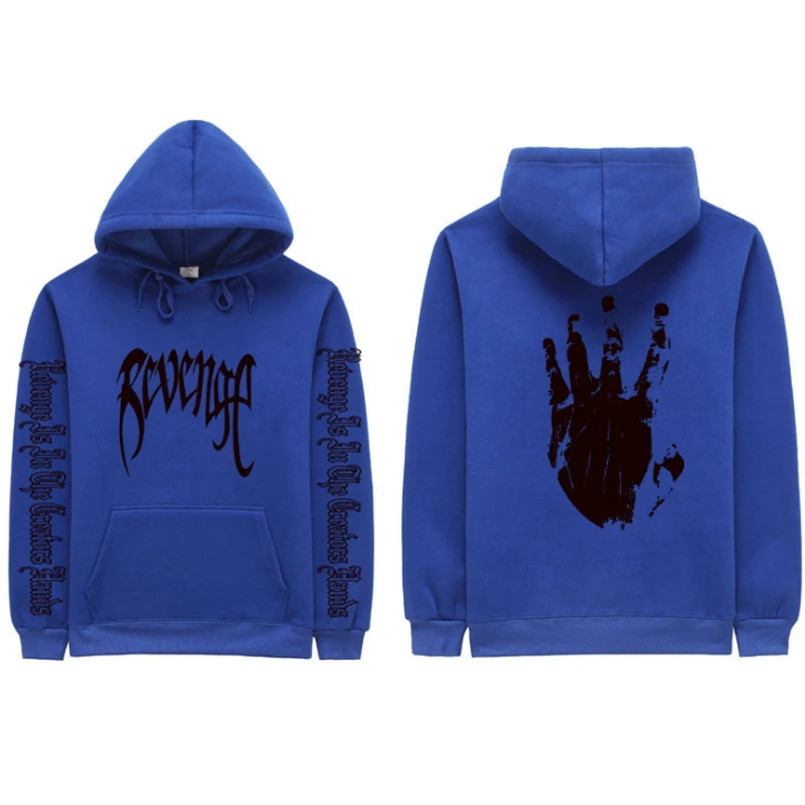 Толстовка с капюшоном 4AM Revenge толстовка буквенным принтом Xxxtentacion в стиле хип хоп