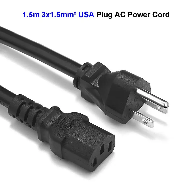 Кабель питания переменного тока для проектора 1 5 м мм США Nema 15P к IEC C13 шнур ПК PSU