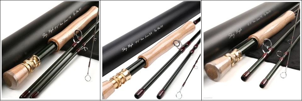 Maximumcatch Skyhigh 6-10ft 2-8wt нахлыстом графитовый стержень IM12 Toray углерода 3/4 шт. Fly стержень с углеродная трубка