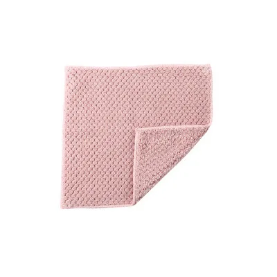 Coral red Мягкие салфетки из кораллового флиса, полотенце для мытья, тряпка для уборки дома, инструменты для уборки дома, чистящие салфетки, салфетка для мытья стола, кухонное полотенце - Цвет: Coral red