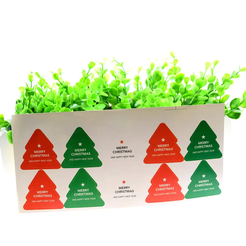 10 шт./лист герметизирующая наклейка на рождественскую елку креативный винтажный