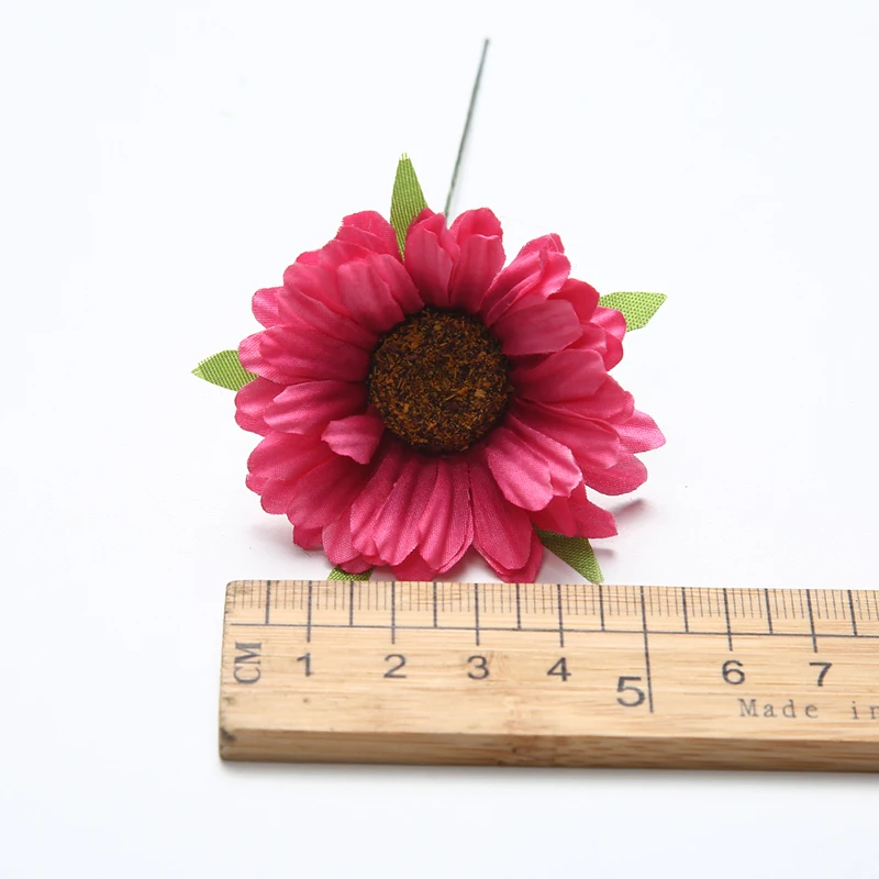 6 шт./лот 5 см Разноцветные Шелковые букеты маргариток искусственные цветы ручной