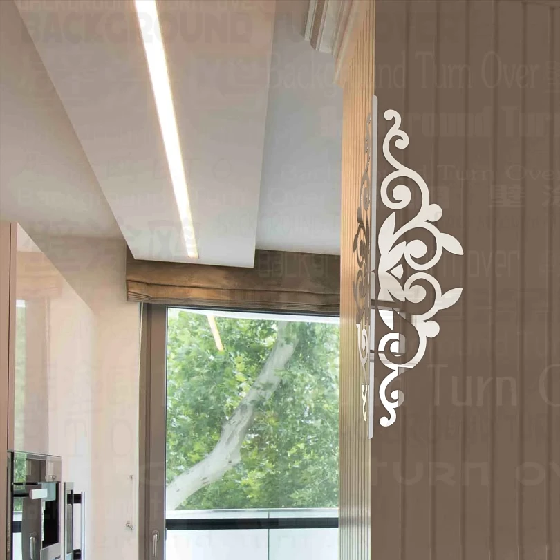 Светоотражающая металлическая защита для углов с изображением оливковой ветки 3d