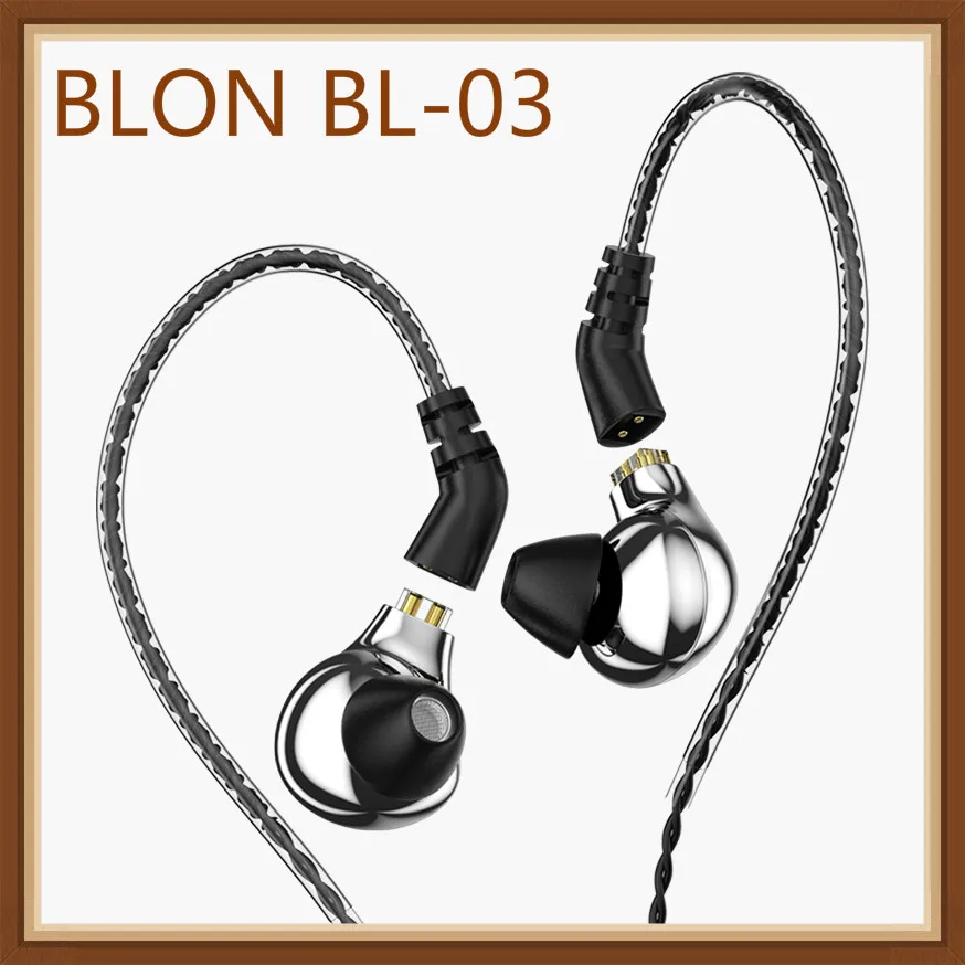BLON BL 03 10 мм углеродная диафрагма Динамический драйвер в ухо наушники HIFI DJ Бег