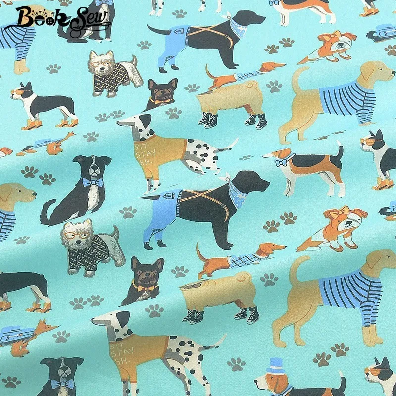 Booksew, хлопок, ткань, милый дизайн Гог, домашний текстиль, Tecido, сделай сам, стежка, простыня, ткань для шитья, пэчворк, ремесло для детей
