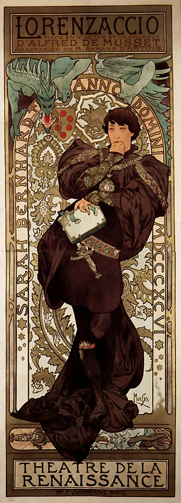 Alphonse Mucha живопись Monaco Monte Carlo 1897 классические холщовые картины винтажные