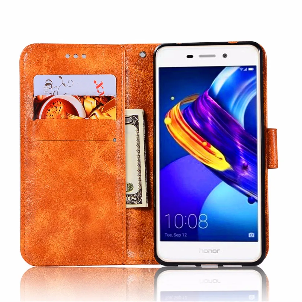 Fashion Wallet Handset Cover For Huawei honor 6C Case Extravagant PU Flip Leather Enjoy 6S Phone Bag With Stand | Мобильные телефоны