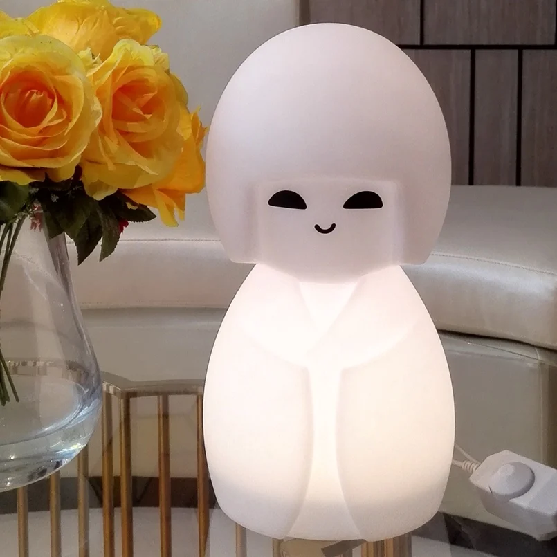 Японии Kokeshi свет в ночь традиционные Кимоно Куклы для девочек домашний стол