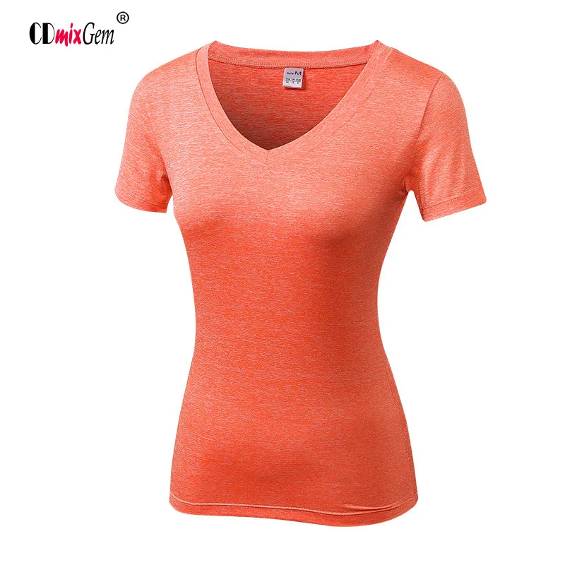 Женская Спортивная футболка для йоги колготки фитнеса спортивный костюм из