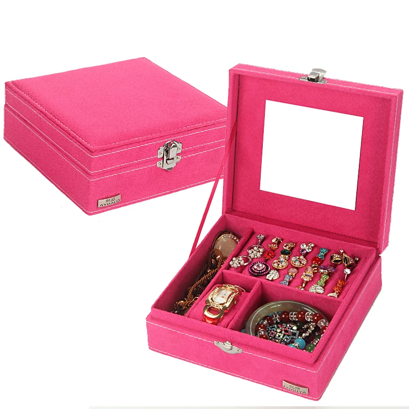 Красный фиолетовый Роза Розовая Принцесса дисплей ювелирных изделий Подарочная