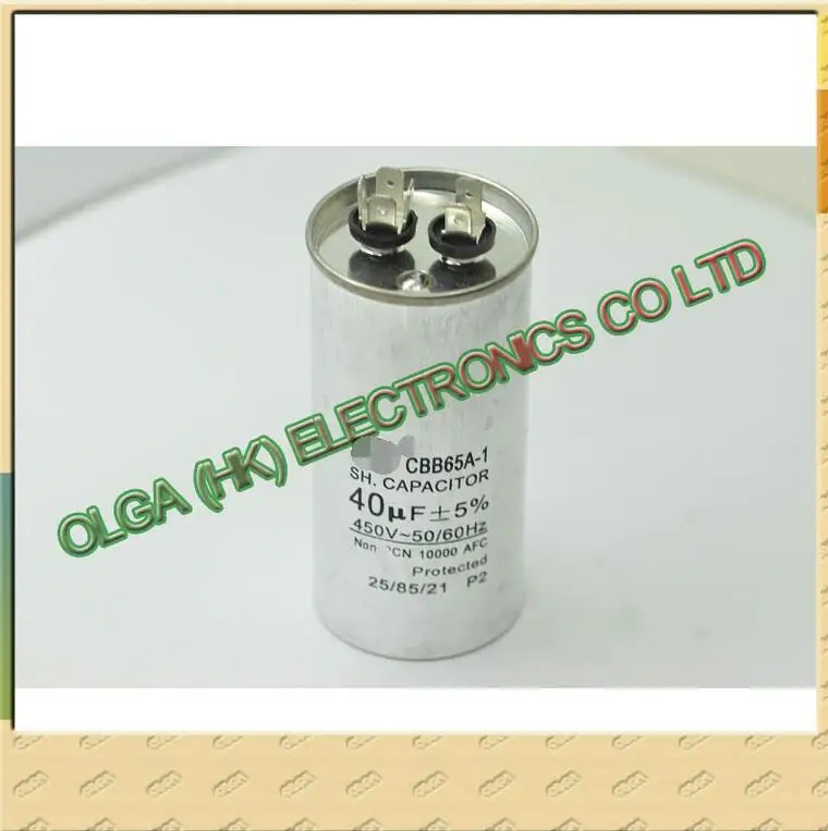 CBB65 конденсатор с алюминиевой крышкой кондиционирование воздуха 450v40uf &amp plusmn5%