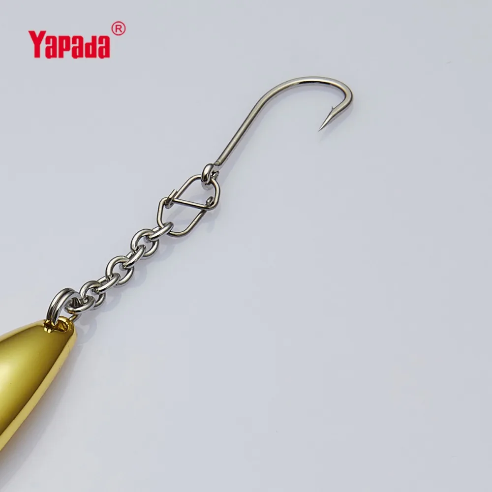 YAPADA Ice Fishing 515 гусеница 10 г 64 мм одиночный крючок многоцветная металлическая ложка