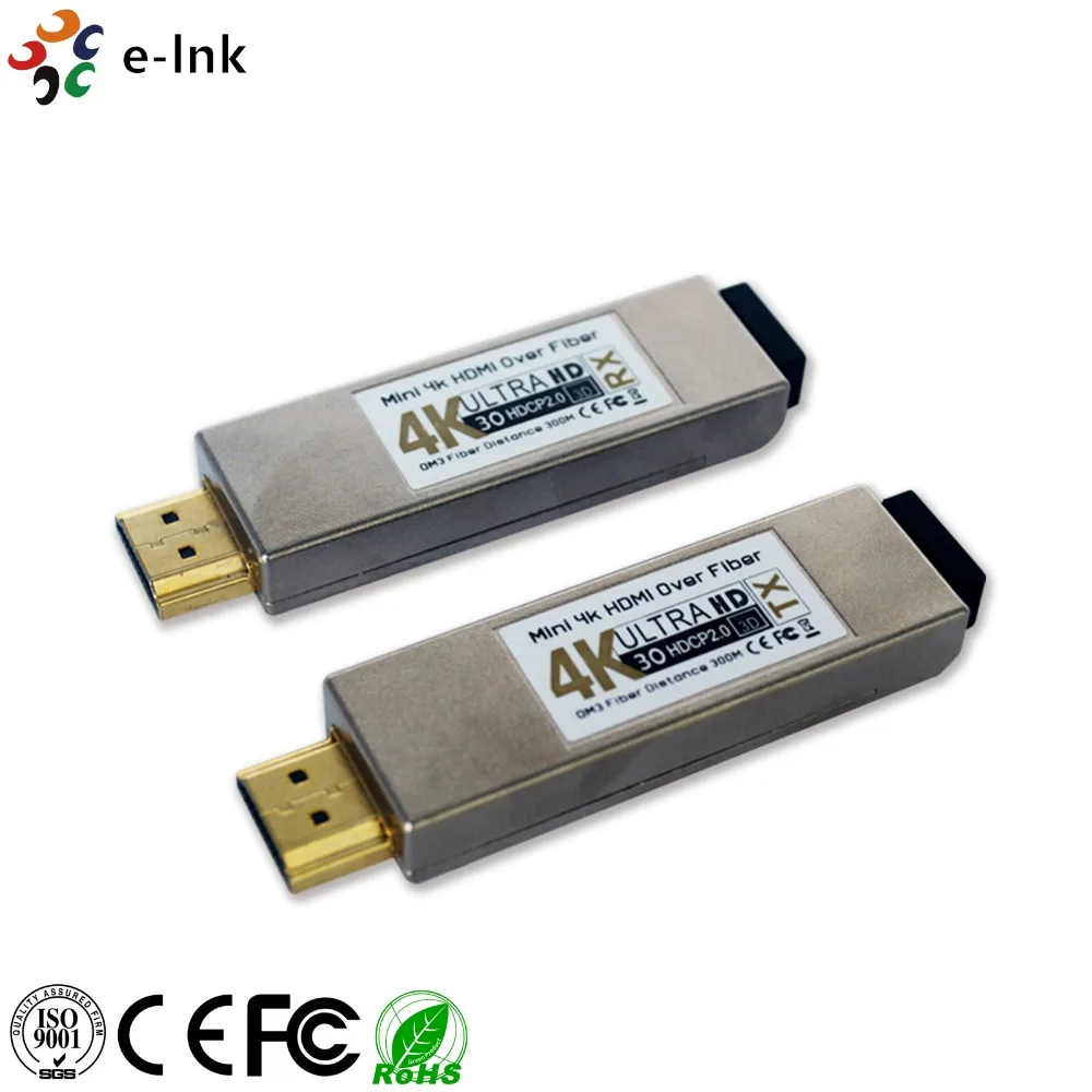 4K Mini 300m HDMI по оптоволоконному конвертеру без задержки потери оптический волоконный удлинитель передатчик HDMI 1.4a по OM3 многомодовый кабель