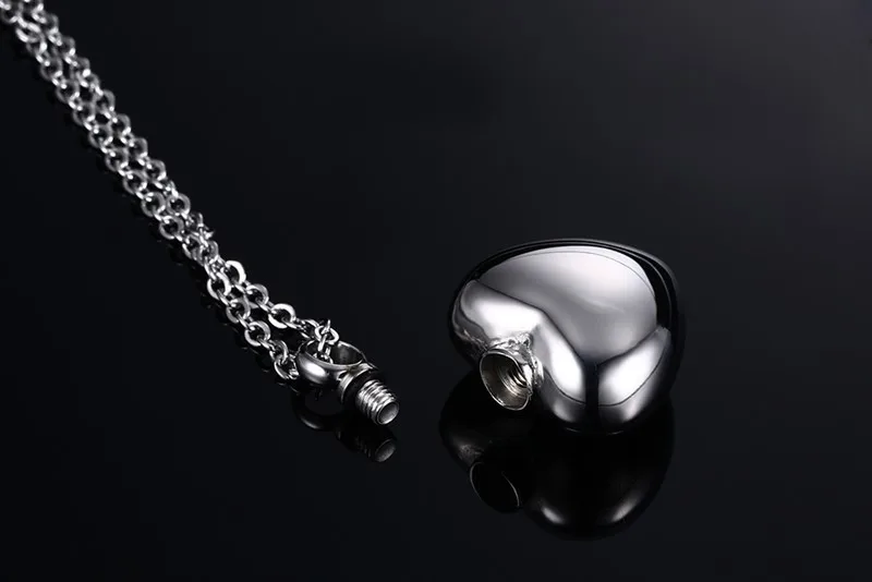 

ALWAYS IN MY HEART Stainless Steel Ash Pet Urn Pendant, Cremation Jewelry