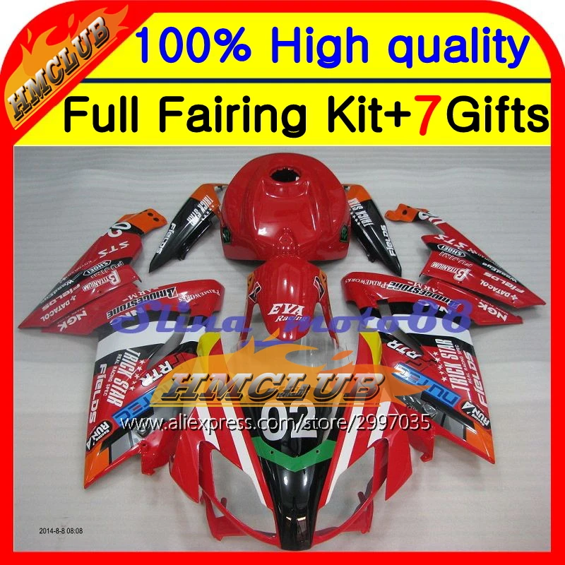 Обтекатель BodyRed для Aprilia RS4 125 RS125 99 00 01 02 03 05 7HM23 RSV125 Красный Черный RS 1999 2001 2002 2003