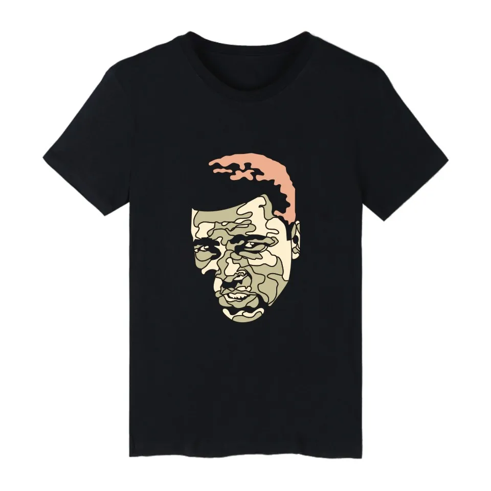 Мужские футболки с коротким рукавом MUHAMMAD Ali забавные летние Бесплатная