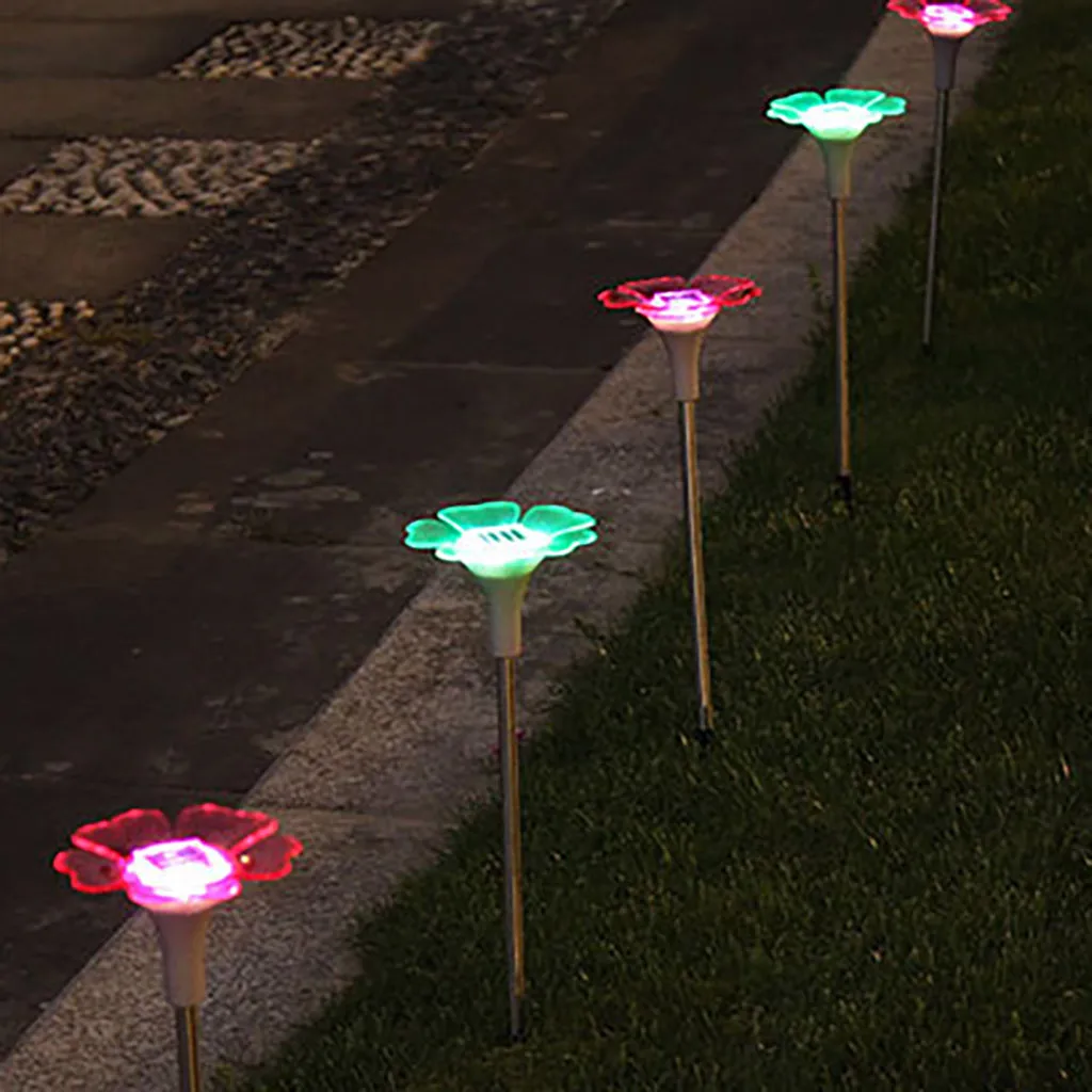 Солнечная энергия LED свет открытый сад Газон лампа Декор водонепроницаемый