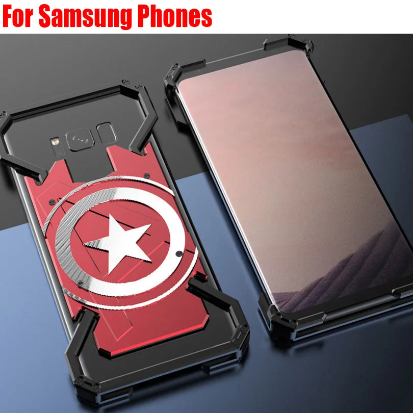 

Модный крутой Алюминиевый металлический чехол с капитаном США для Galaxy S10 S9 Plus Note 8 9 S8 Plus S7 Edge, задняя крышка GN83