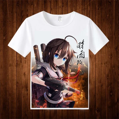 Футболка из Коллекции Kantai костюм аниме для косплея футболка yuudachi мужские и