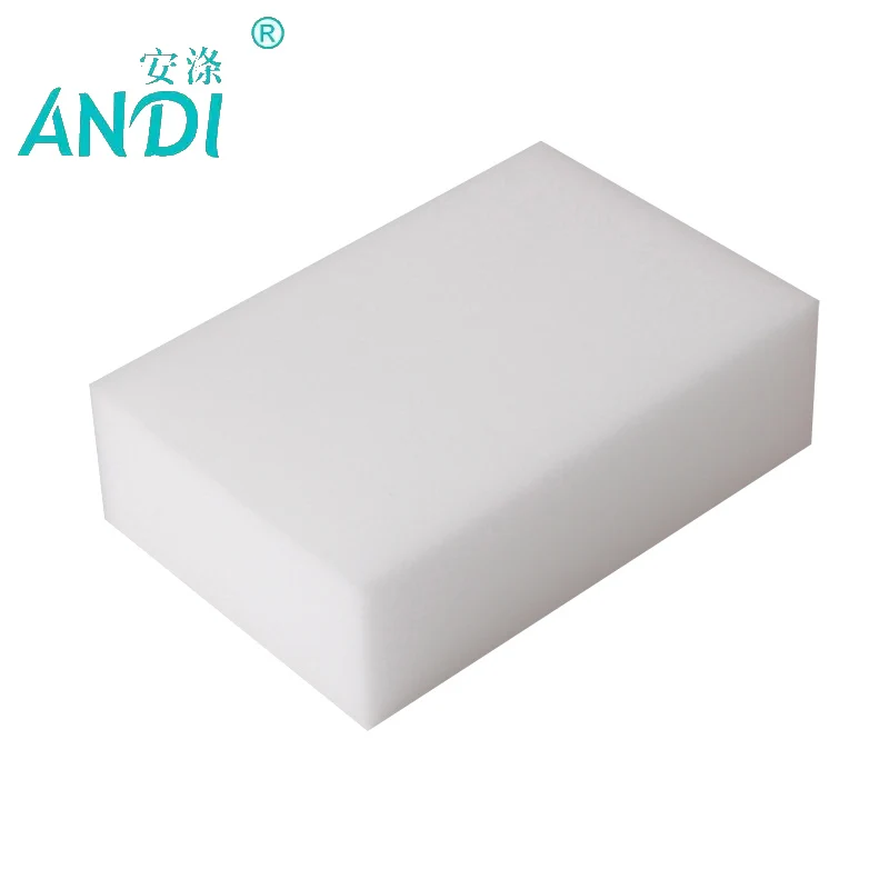ANDI 200 шт./партия, Высококачественная меламиновая губка, волшебная губка, ластик, Меламиновый очиститель для кухня, ванная, офис, для уборки 10x6x2 см
